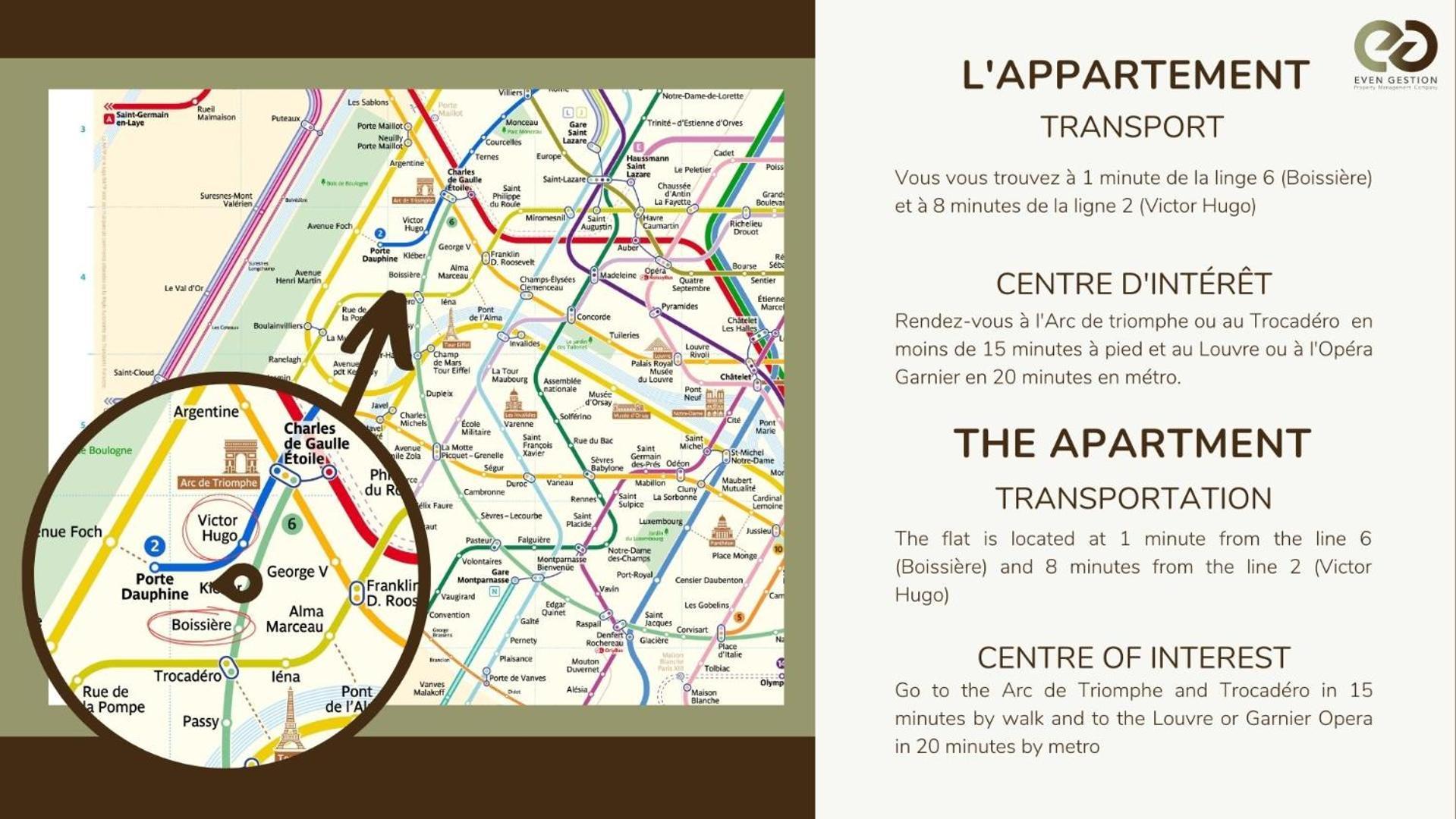 Appartement Cosy&Luxury Kléber Trocadéro Arc de Triomphe à Paris Extérieur photo